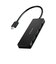 エレコム　USB Type-C ハブ USB2.0 USB-A ×4 バスパワー コンパクト 薄型 ケーブル長15cm ブラック U2HCH040XBK