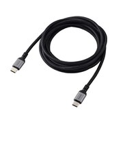 エレコム　USB Type-C ケーブル USB-C to USB-C 2m PD 100W 急速充電 断線に強い 高耐久 ナイロンメッシュブラック MPACC5PAN20BK
