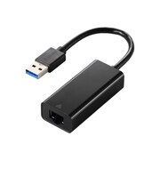 エレコム　有線LANアダプター USB-A 1000Mbps 高速通信 USB3.2 Gen1 ( Windows 11 10 Mac Nintendo Switch 対応 ) 変換アダプタ ブラック EDCGUA3V3B