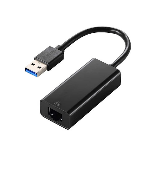 エレコム　有線LANアダプター USB-A 1000Mbps 高速通信 USB3.2 Gen1 ( Windows 11 10 Mac Nintendo Switch 対応 ) 変換アダプタ ブラック EDCGUA3V3B