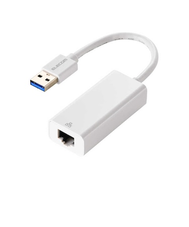 エレコム　有線LANアダプター USB-A 1000Mbps 高速通信 USB3.2 Gen1 ( Windows 11 10 Mac Nintendo Switch 対応 ) 変換アダプタ ホワイト EDCGUA3V3W