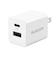 エレコム　充電器 USB Type-C 20W PD対応 2ポート USB-C USB-A コンセント iPhone iPad Android 各種対応 PSE適合 折りたたみ式プラグ ホワイト MPAAC12020XWH