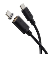 エレコム マグネット 充電ケーブル USB-C 60W PD対応 着脱式コネクタ ブレーカー内蔵 1m ブラック MPACCMA10BK