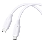 エレコム　100W PD USB Type-C ケーブル 1m ブレーカー搭載 自動遮断で安心 やわらかシリコン 480Mbps ホワイト MPACC5PTSS10WH