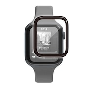 エレコム　アップルウォッチ ガラス フィルム ( Apple Watch SE 第3 / 2世代 / Series 6 / 5 ［ 44mm ］ 対応 ) 高透明 指紋防止 気泡防止 ブラック AW25DFLGGR