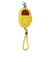 西文舘 LED フラッシュライト付き防犯ブザー (防水) イエロー SE2000YE
