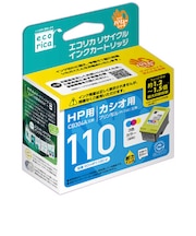 エコリカ　｢互換｣｢HP･CB304AA対応｣ リサイクルインクカートリッジ (カラー) ECIHP110CV