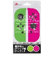 アンサー　Switchジョイコン用シリコンプロテクトPlus (グリーン＆ピンク)  Switchｼﾞｮｲｺﾝﾖｳｼﾘｺﾝﾌﾟ<br>★こちらの商品は人気商品のため、色違い・仕様違い等含め「一家族１台限り」でのご協力をお願いしております。