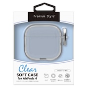 PGA AirPods 第4世代用 ソフトケース Premium Style クリア PGAP4TP1CL