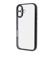 レイアウト　iPhone 16(6.1インチ) Like standard 精密設計 カメラ保護 衝撃吸収 バンパー メタリック TPUソフトケース/ ブラック RTP46PFC2BM