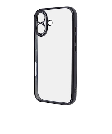 レイアウト　iPhone 16(6.1インチ) Like standard 精密設計 カメラ保護 衝撃吸収 バンパー メタリック TPUソフトケース/ ブラック RTP46PFC2BM