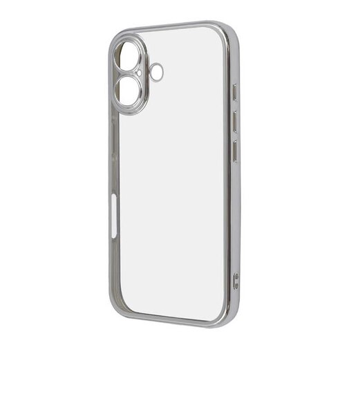 レイアウト　iPhone 16(6.1インチ) Like standard 精密設計 カメラ保護 衝撃吸収 バンパー メタリック TPUソフトケース/ シルバー RTP46PFC2SVM