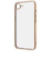 レイアウト iPhone 16e 精密設計 カメラ保護 衝撃吸収 バンパー メタリック TPUソフトケース/ ピンクゴールド RTP50PFC2PGM