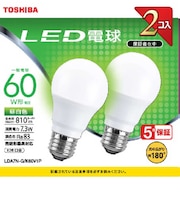 東芝　LED電球 [E26/昼白色] LDA7NGK60V1P