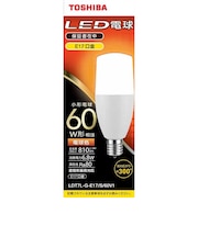 東芝　LED電球(T形)60W形相当 電球色 口金E17 LDT7LGE17S60V1