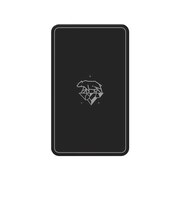 トリニティ　スマ冷え Premium 貼って剥がせるスマートフォン冷却シート 蓄熱1.5倍 ブラック TR-SHPS-BK