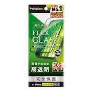トリニティ　iPhone 16(6.1インチ)［FLEX 3D］ 高透明 複合フレームガラス ブラック TRIP24M2G3CCBK