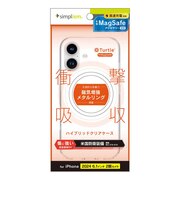 トリニティ　iPhone 16(6.1インチ)［Turtle］ MagSafe対応 ハイブリッドクリアケース ホワイトリング TRIP24M2TTMSCLWT