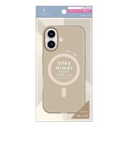 トリニティ　iPhone 17ケース ajouter アジュテ ［Silky Armor］ MagSafe対応 シルキータッチケース カフェオレ ベージュ AJIP25M2SACLBR