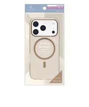 トリニティ　iPhone 17 Proケース ajouter アジュテ ［Silky Armor］ MagSafe対応 シルキータッチケース カフェオレ ベージュ AJIP25M3SACLBR