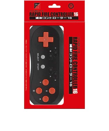 コロンバスサークル 連射コントローラー16(SFC互換機/SFC用) ブラックレッド SFCレンシャコントローラー16<br>★こちらの商品は人気商品のため、色違い・仕様違い等含め「一家族1台限り」でのご協力をお願いしております。