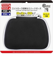 コロンバスサークル　コントローラ収納セミハードポーチ (PS5/PS4/Switch2/Switch用) ブラック/ホワイト ｺﾝﾄﾛｰﾗｼｭｳﾉｳﾌﾞﾗｯｸﾎﾜｲﾄ<br>★こちらの商品は人気商品のため、色違い・仕様違い等含め「一家族１台限り」でのご協力をお願いしております。