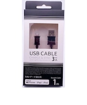 オズマ MFI認証 Lightning⇔USB-A スタンダートケーブル ブラック 約1m(コネクタを除く) UDML100K