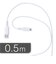 ORIGINALBASIC　iPhone充電ケーブル Type-A to ライトニングケーブル 0.5m MFI認証 シリコーン素材 やわらかい 抗菌仕様 SIAA認証 ホワイト OBUCS2AL050W