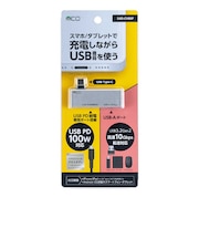 ナカバヤシ TYPE-Cホストアダプタ USB-Aポート搭載 SADCH06PSL