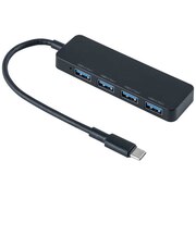 ナカバヤシ USB3.2Gen1対応4ポートハブ Type-C接続 UHC3454BK