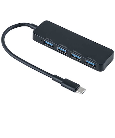 ナカバヤシ　USB3.2Gen1対応4ポートハブ Type-C接続 UHC3454BK