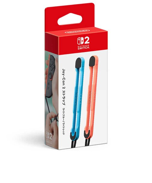 任天堂　【純正】Joy-Con 2 ストラップ ライトブルー/ライトレッド JoyCon2ｽﾄﾗｯﾌﾟ<br>★こちらの商品は人気商品のため、色違い・仕様違い等含め「一家族１台限り」でのご協力をお願いしております。