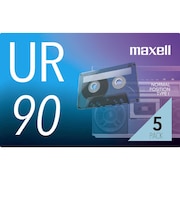 マクセル オーディオカセットテープ90分5巻パック UR90N5P