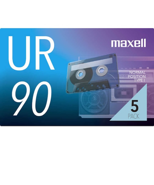 マクセル　オーディオカセットテープ90分5巻パック UR90N5P