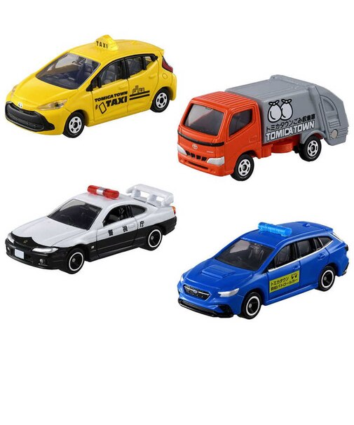 タカラトミー　集まれ！トミカタウンではたらく車セット ﾄﾐｶﾀｳﾝﾃﾞﾊﾀﾗｸｸﾙﾏﾉｾｯﾄ