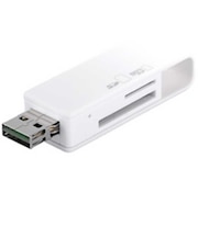 BUFFALO　カードリーダー・ライター microSD/SDカード専用 ホワイト (USB2.0) BSCRD05U2WH