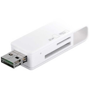 BUFFALO　カードリーダー・ライター microSD/SDカード専用 ホワイト (USB2.0) BSCRD05U2WH