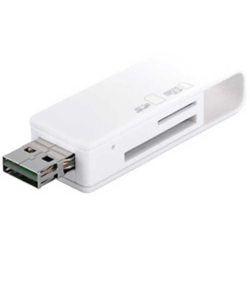 BUFFALO　カードリーダー・ライター microSD/SDカード専用 ホワイト (USB2.0) BSCRD05U2WH
