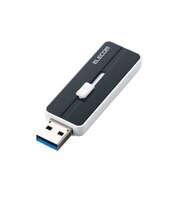 エレコム USBメモリー 32GB USB3.1 スライド式 (ブラック) MFKNU332GBK