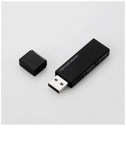 エレコム　USBメモリー 16GB USB2.0 キャップ式 (ブラック) MFMSU2B16GBK