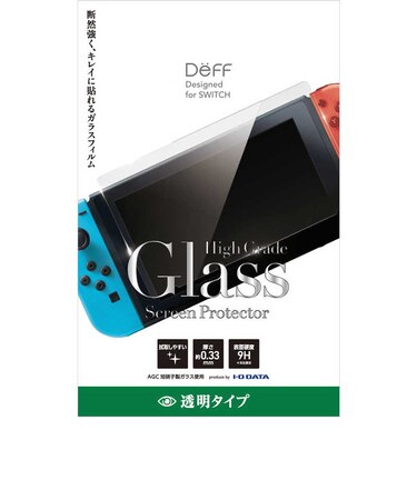 DEFF 任天堂スイッチ用ガラスフィルム 透明タイプ PBスイッチガラスフィルムトウメイ<br>★こちらの商品は人気商品のため、色違い・仕様違い等含め「一家族1台限り」でのご協力をお願いしております。