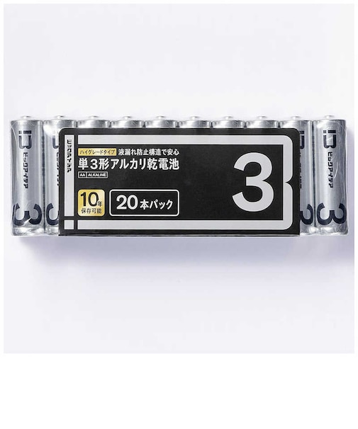 ビックアイデア　単3形アルカリ乾電池 20本-S ［20本 / アルカリ］ 【10年保存可能】 LR6BITS20P