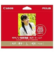 キヤノン 写真用紙 光沢 ゴールド L判 400枚 GL101L400