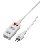 ヤザワ　耐トラ付 タップ ホワイト Y02S313WH  3.0m  3個口  スイッチ付き（一括）  Y02S313WH
