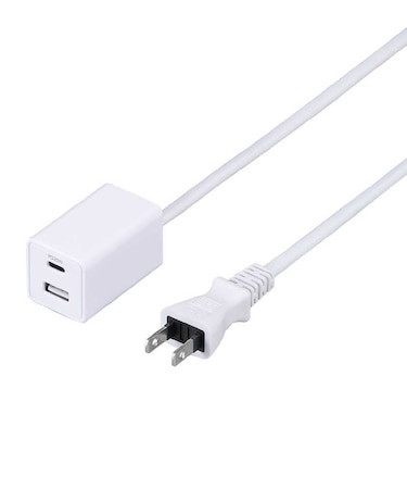 ヤザワ　スイッチ付USBタップPD20W 1m 白 Type-A×1、Type-C×1 集中スイッチ付き ［1.0m / スイッチ付き(一括) / 2ポート］ H5211PD20WH
