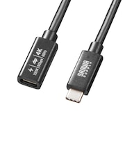 サンワサプライ USB5Gbps Type-C延長ケーブル(PD100W・1m) KU5GCCP100EN10