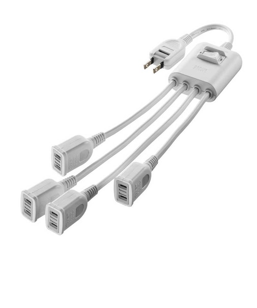 サンワサプライ　一括集中スイッチ付き電源延長コード TAPEX4SWW