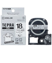 キングジム　アイロン転写テープ TEPRA(テプラ) PROシリーズ [黒文字 /18mm幅] SA18K