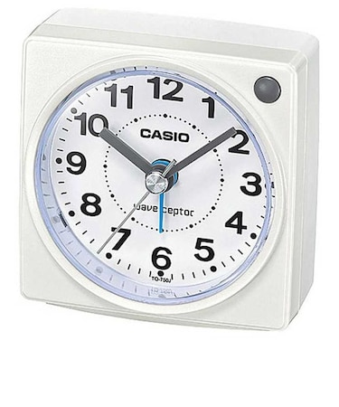 カシオ　目覚まし時計 アナログ 電波自動受信機能有 ウェーブセプター ホワイト TQ750J7JF