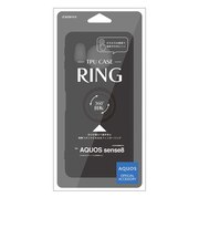 ラスタバナナ AQUOS sense8(SH-54D/SHG11) TPUリングケース BK ブラック 7788AS8TPRBK